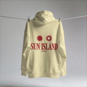 Coleccion Invierno - Mockup (9) Hoodie Beige Sun Island