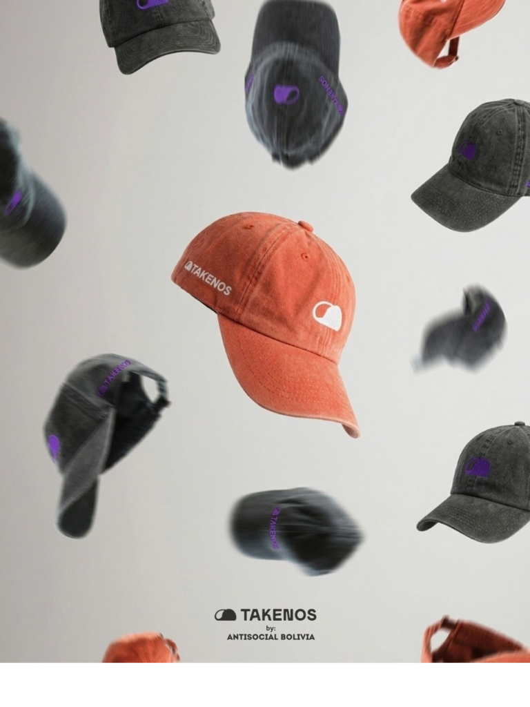 TAKENOS Gorras - trabajo de Antisocial Bolivia